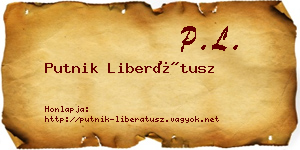 Putnik Liberátusz névjegykártya